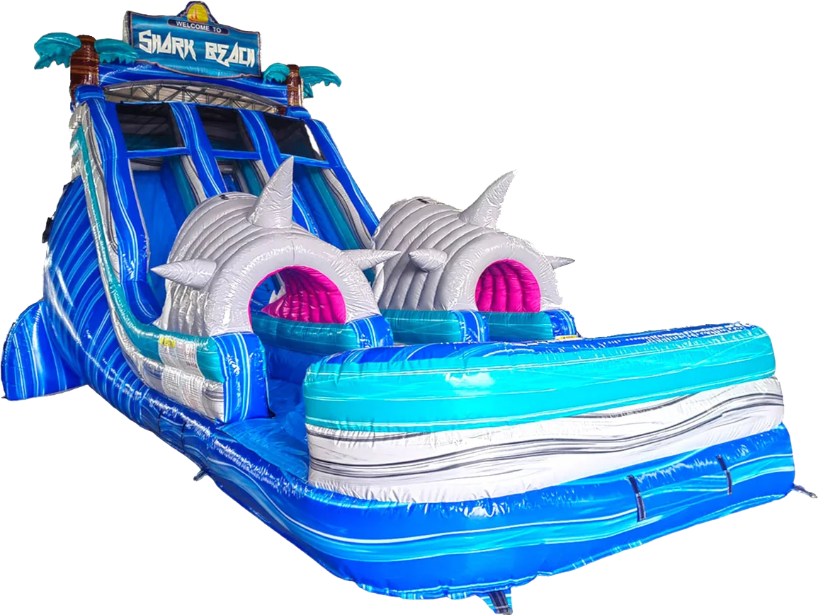 Shark Beach Adventure Double Lane Water Slide
